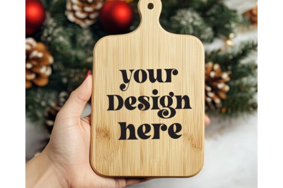 Christmas Cutting Board Mockup 18: Graphics for Product Mockups