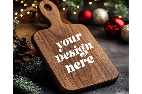 Christmas Cutting Board Mockup 39: Graphics & Product Mockups