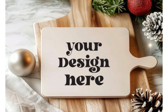 Christmas Cutting Board Mockup 40: Premium Graphics for Product Mockups