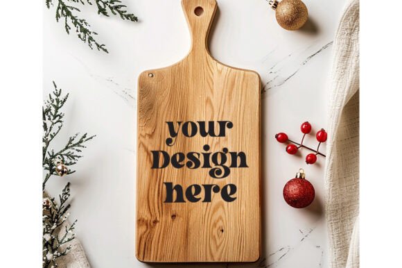 Christmas Cutting Board Mockup 45: Graphics & Product Mockups