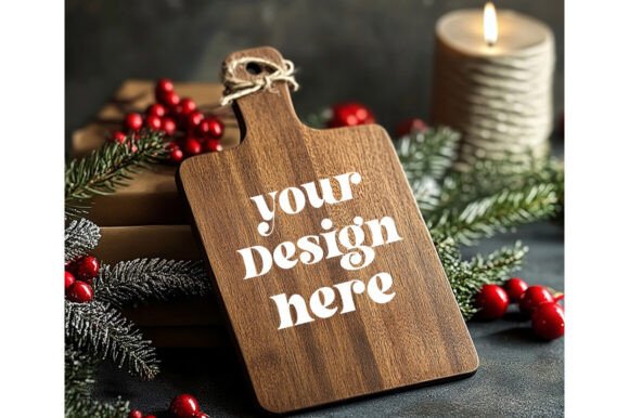 Christmas Cutting Board Mockup 47: Graphics for Product Mockups