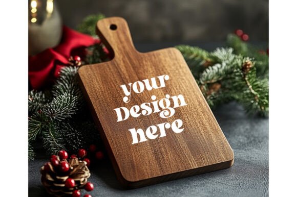 Christmas Cutting Board Mockup 51: Graphics for Product Mockups