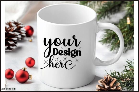 Christmas Mug Mockup 218: Essential Graphics for Product Mockups