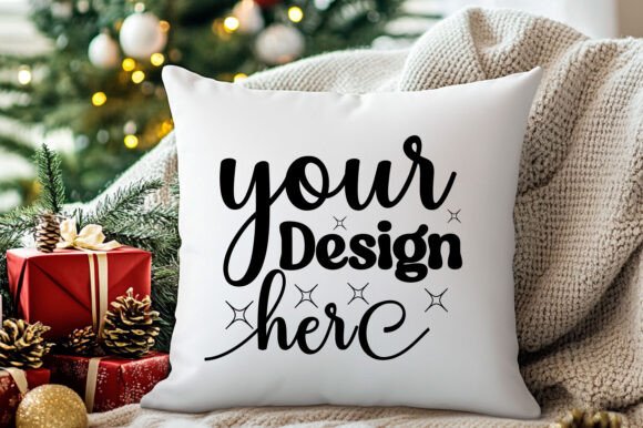 Christmas Pillow Mockup 123: Essential Graphics for Product Mockups