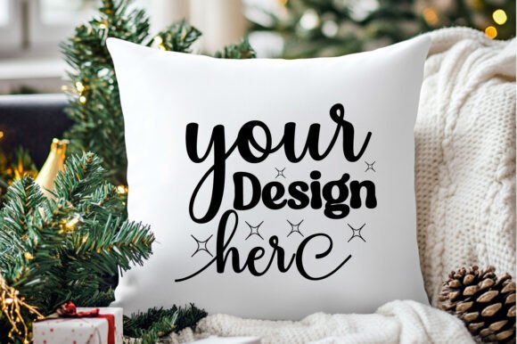 Christmas Pillow Mockup 191: Premium Graphics for Product Mockups