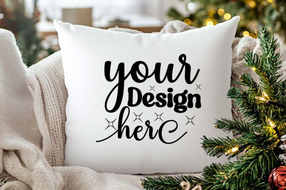Christmas Pillow Mockup 43: Premium Graphics for Product Mockups