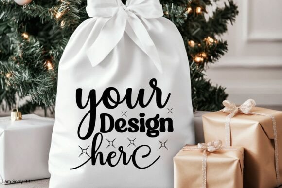 Christmas Santa Sack Mockup Jpg 111: Graphics & Product Mockups