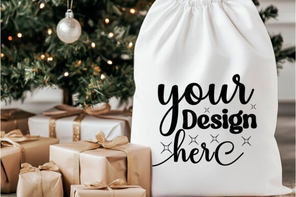 Christmas Santa Sack Mockup Jpg 75: Premium Graphics