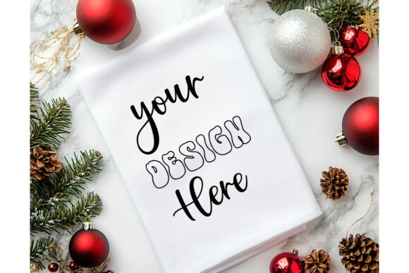 Christmas Towel Mockup 11: Essential Graphics & Product Mockups