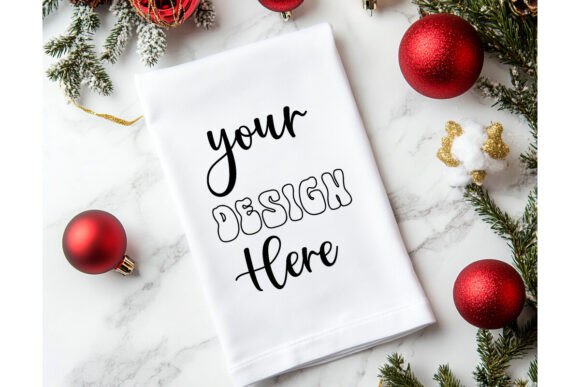 Christmas Towel Mockup 12: Graphics for Product Mockups
