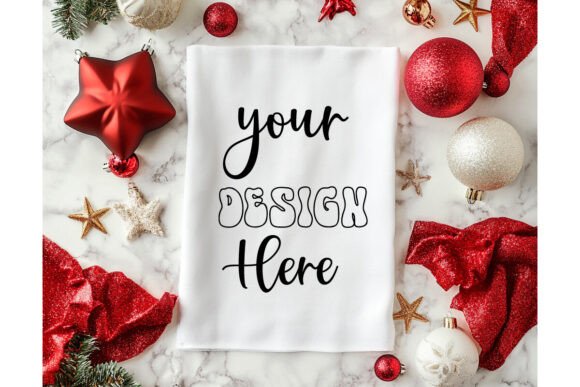 Christmas Towel Mockup 27: Essential Graphics for Product Mockups