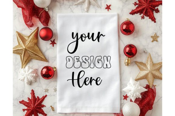 Christmas Towel Mockup 28: Graphics & Product Mockups