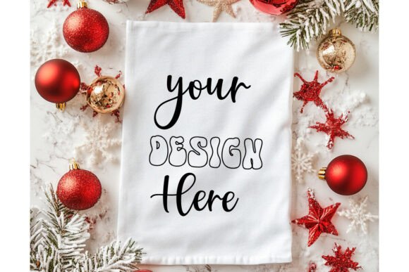 Christmas Towel Mockup 33: Premium Graphics for Product Mockups