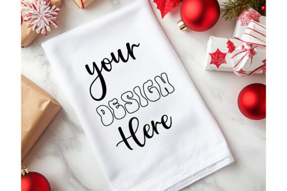 Christmas Towel Mockup 65: Essential Graphics for Product Mockups
