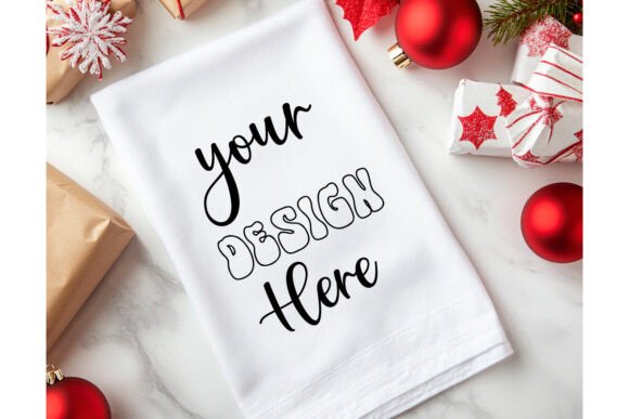 Christmas Towel Mockup 81: Graphics for Product Mockups