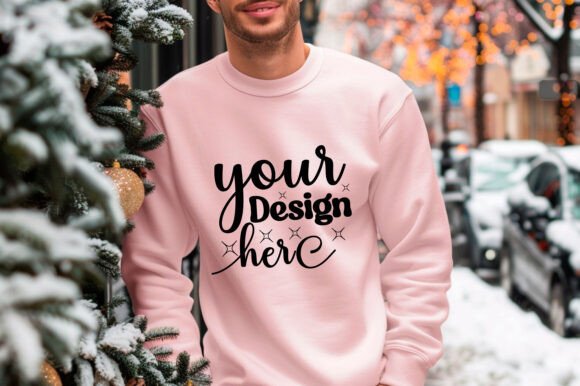 Gildan 18000 Christmas Men Mockup 107: Graphics & Product Mockups