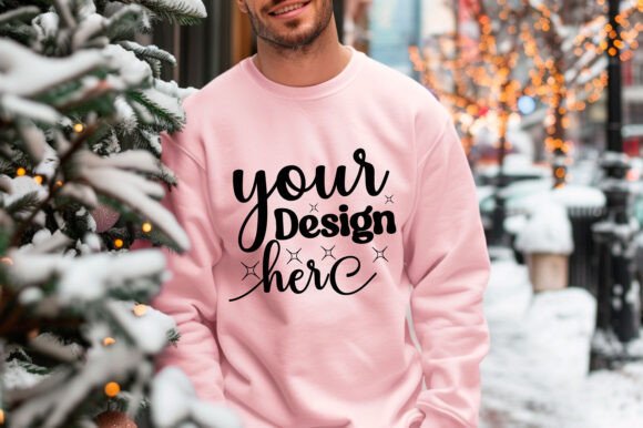 Gildan 18000 Christmas Men Mockup 111: Graphics & Product Mockups