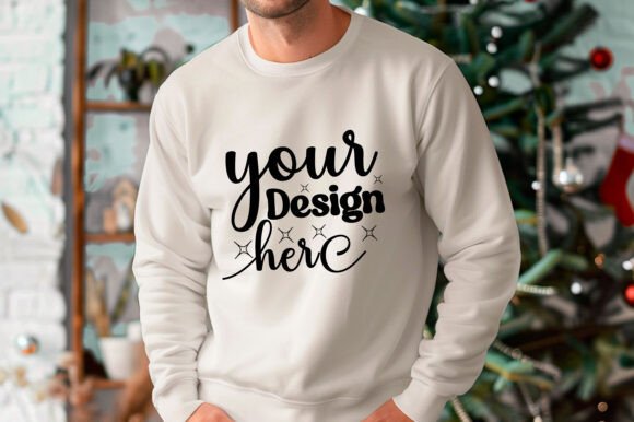 Gildan 18000 Christmas Men Mockup 212: Graphics & Product Mockups