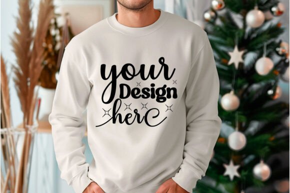 Gildan 18000 Christmas Men Mockup 213: Graphics for Product Mockups