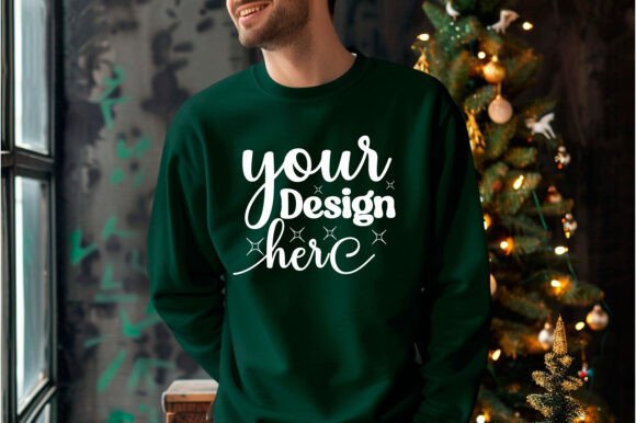 Gildan 18000 Christmas Men Mockup 22: Graphics & Product Mockups