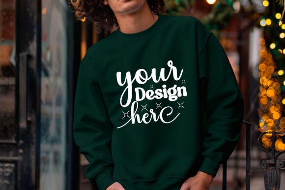 Gildan 18000 Christmas Men Mockup 23: Graphics & Product Mockups