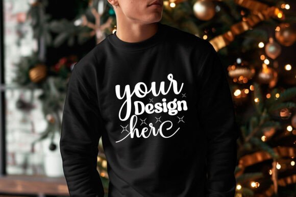 Gildan 18000 Christmas Men Mockup 49: Graphics & Product Mockups