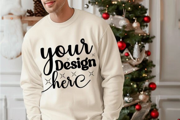 Gildan 18000 Christmas Men Mockup 89: Graphics & Product Mockups