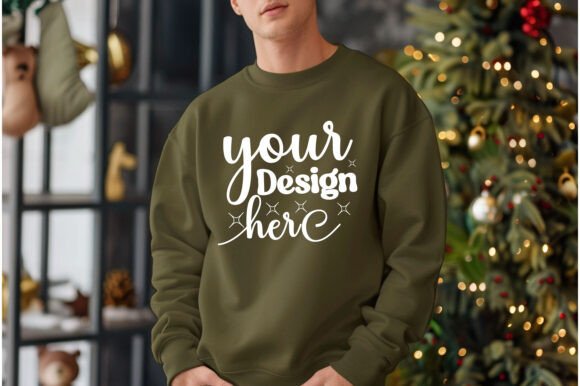 Review: Gildan 18000 Christmas Men Mockup 102 for Designers