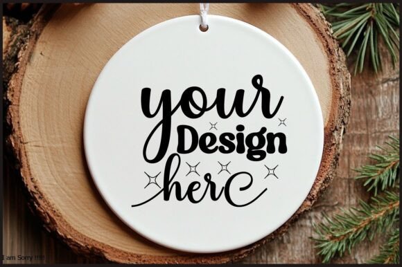 Round Christmas Ornament Mockup 140: Graphics & Product Mockups
