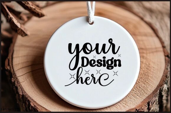 Round Christmas Ornament Mockup 146: Graphics & Product Mockups
