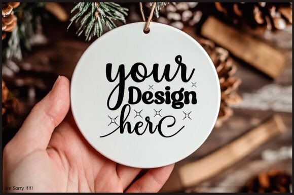 Round Christmas Ornament Mockup 148: Graphics & Product Mockups